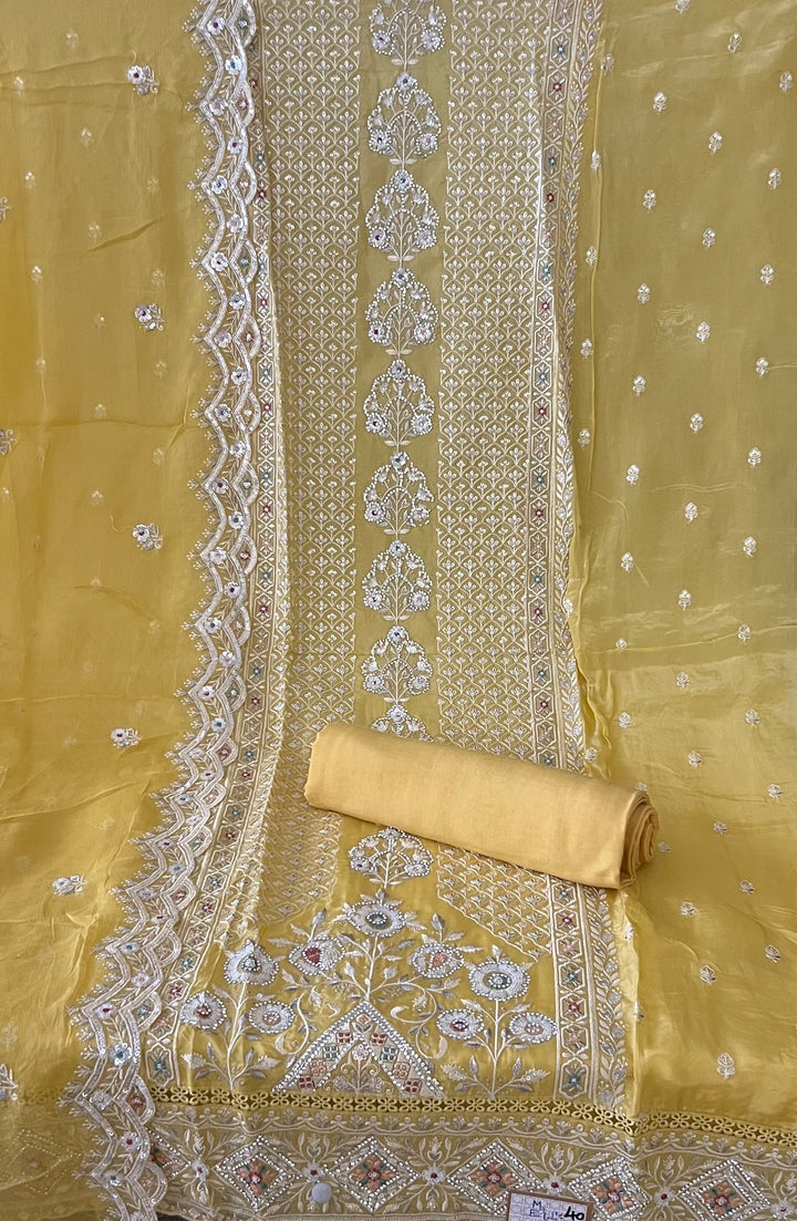 UNSTICHED WORK DESIGNER SUIT (SILK) - BTUS40/8