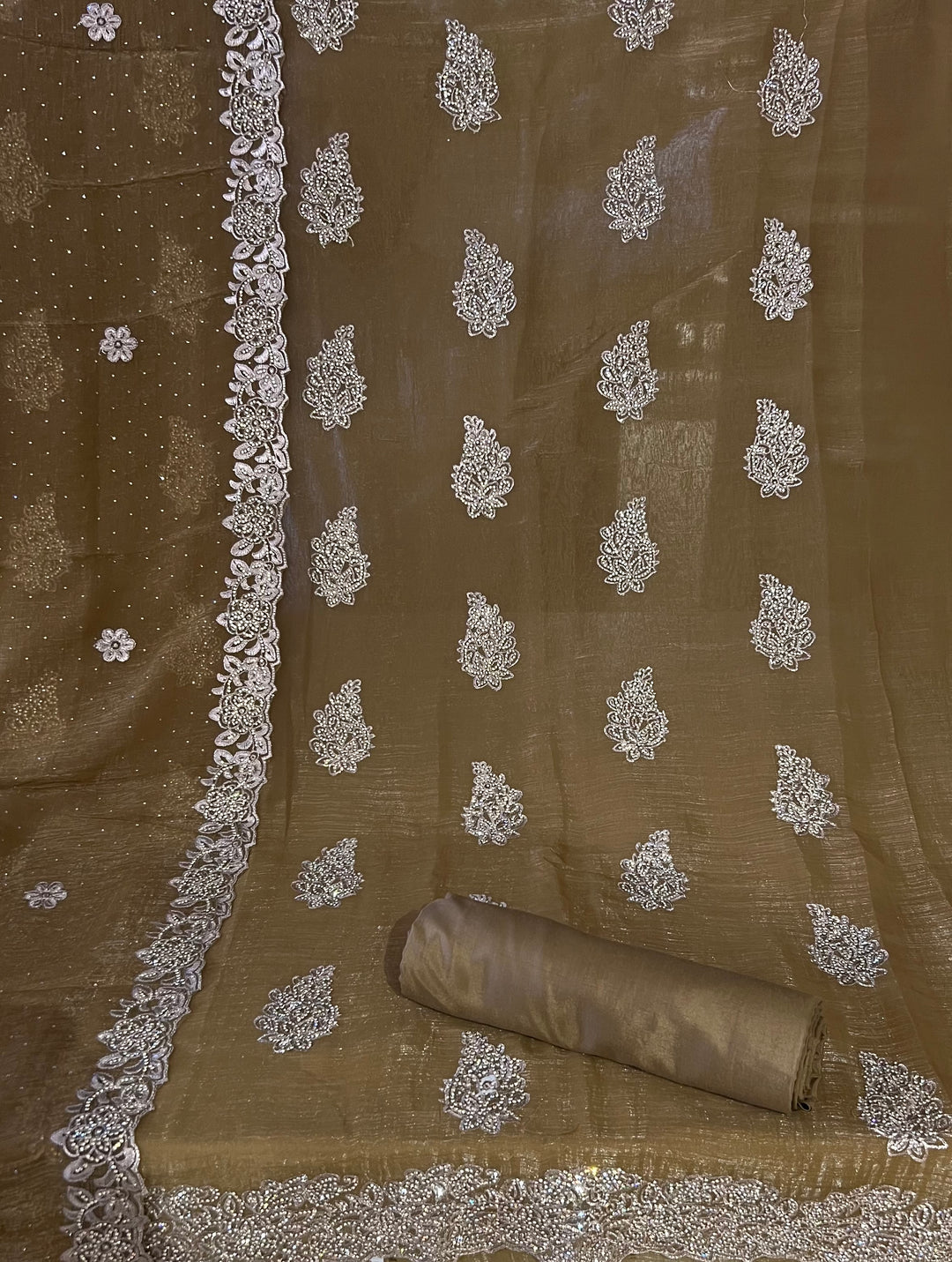 DESIGNER UNSTITCHED DRESS MATERIAL - MZEJ07
