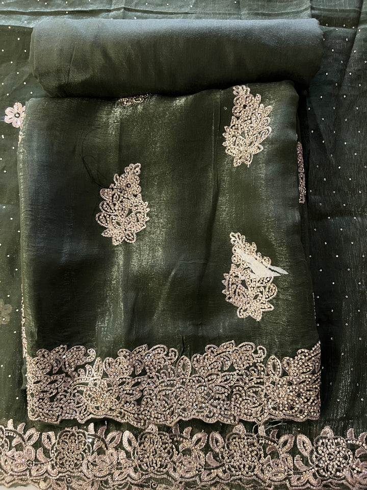 DESIGNER UNSTITCHED DRESS MATERIAL - MZEJ07