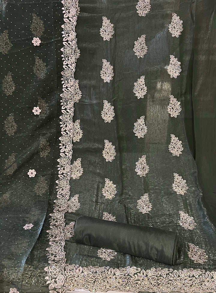 DESIGNER UNSTITCHED DRESS MATERIAL - MZEJ07