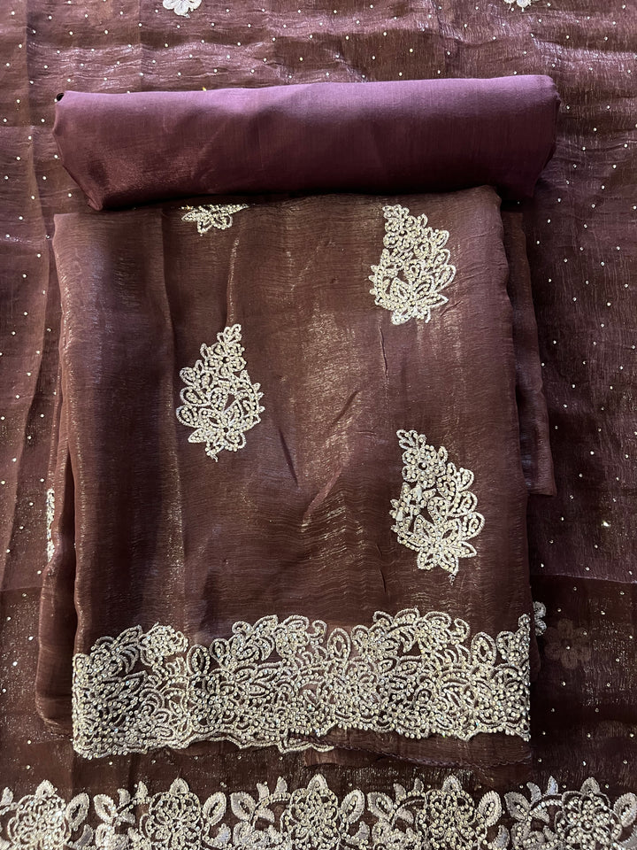 DESIGNER UNSTITCHED DRESS MATERIAL - MZEJ07
