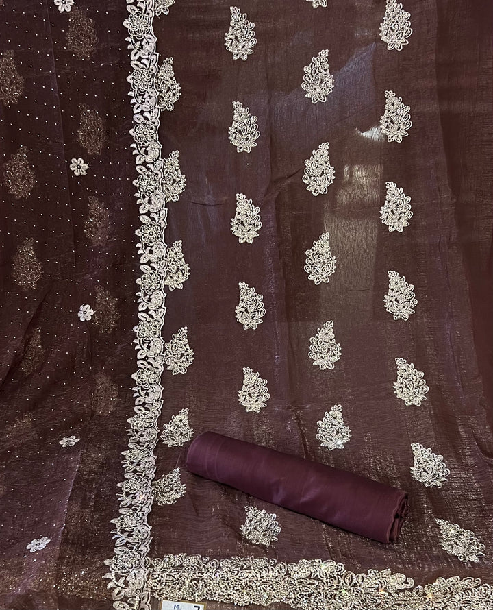 DESIGNER UNSTITCHED DRESS MATERIAL - MZEJ07