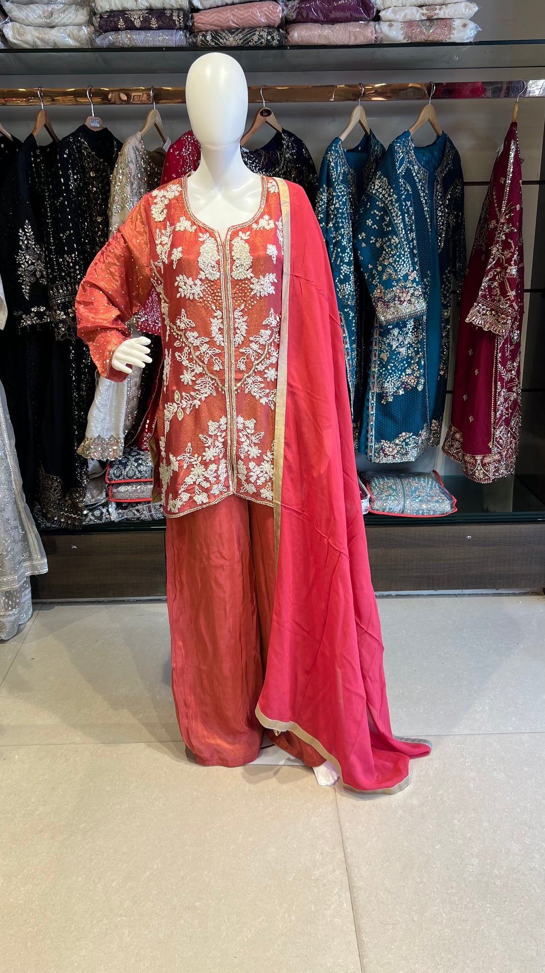 ZARI WORK DESIGNER SUIT - IKFR01