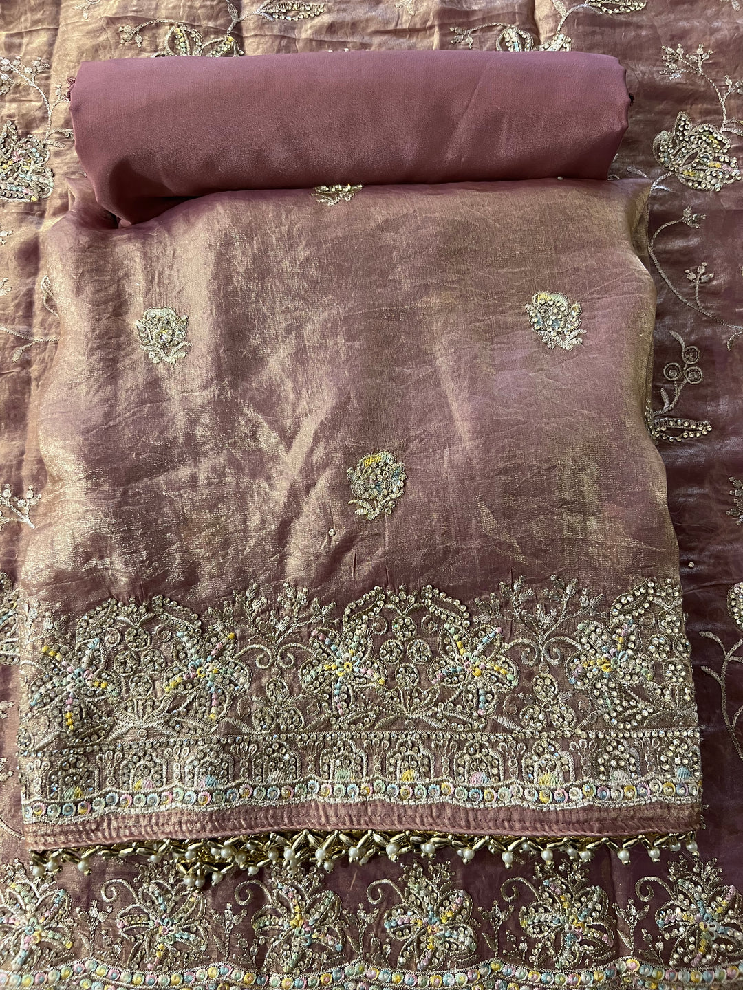 EMBROIDERY STONE WORK DESIGNER SUIT - MZEJ05