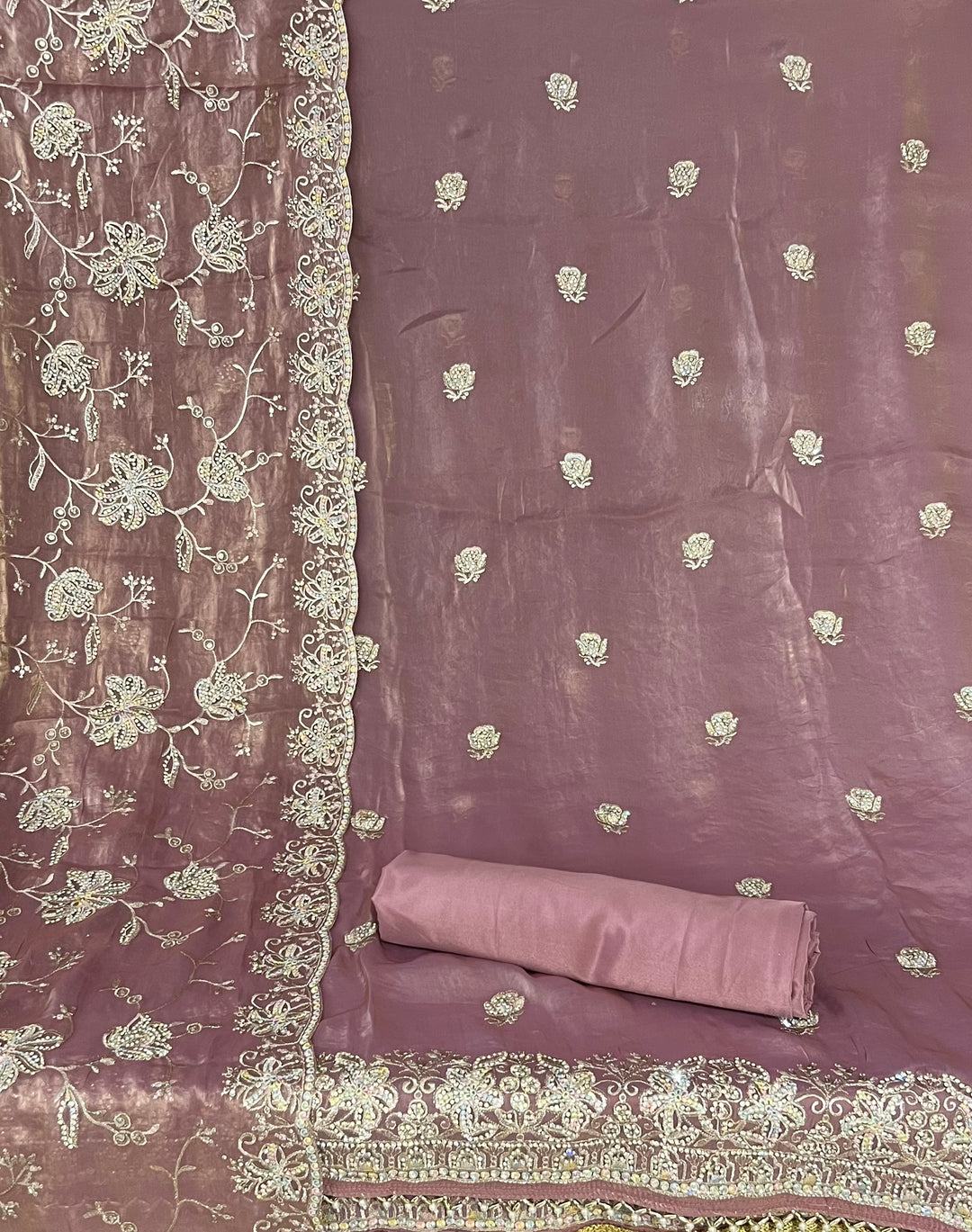 EMBROIDERY STONE WORK DESIGNER SUIT - MZEJ05