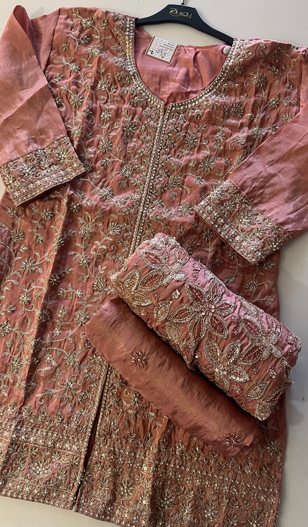 ZARI WORK DESIGNER SUIT - IKFV02
