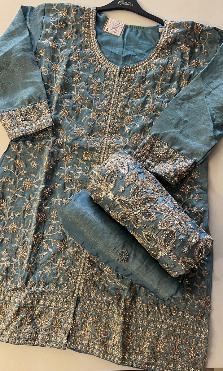 ZARI WORK DESIGNER SUIT - IKFV02