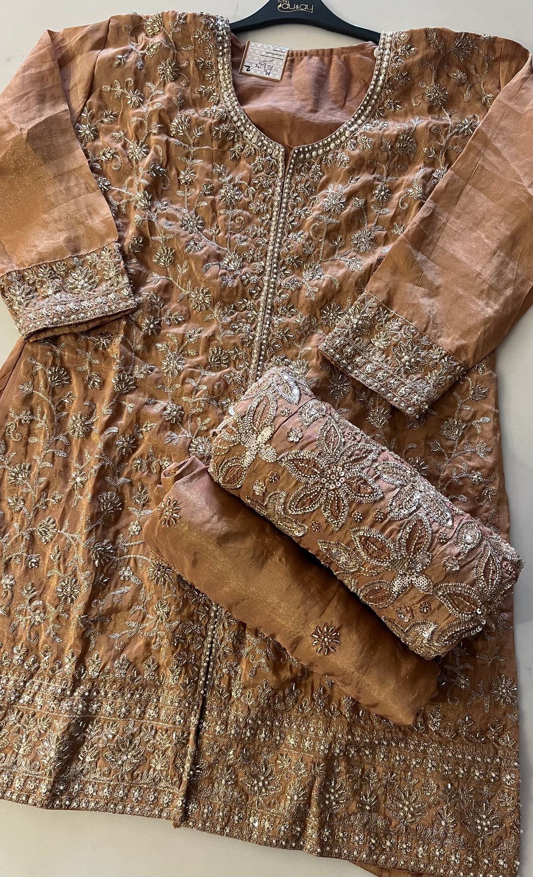 ZARI WORK DESIGNER SUIT - IKFV02