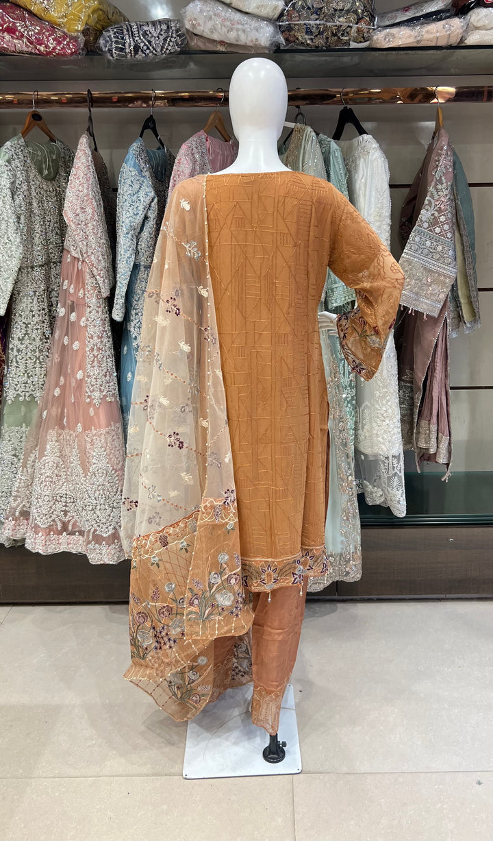 RAMSHA DESIGNER THREAD WORK CHIFFON SUITS - SHA01