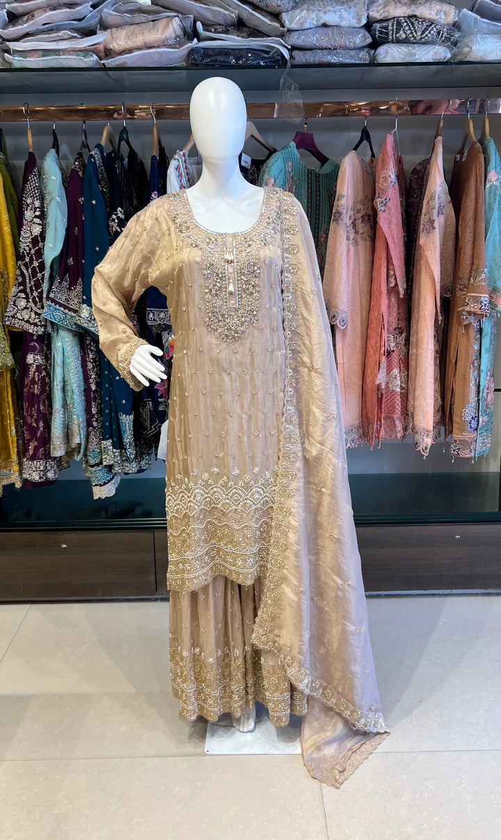 HAYA GRACEFUL PARTY WEAR DESIGNER SUIT - IKSD01