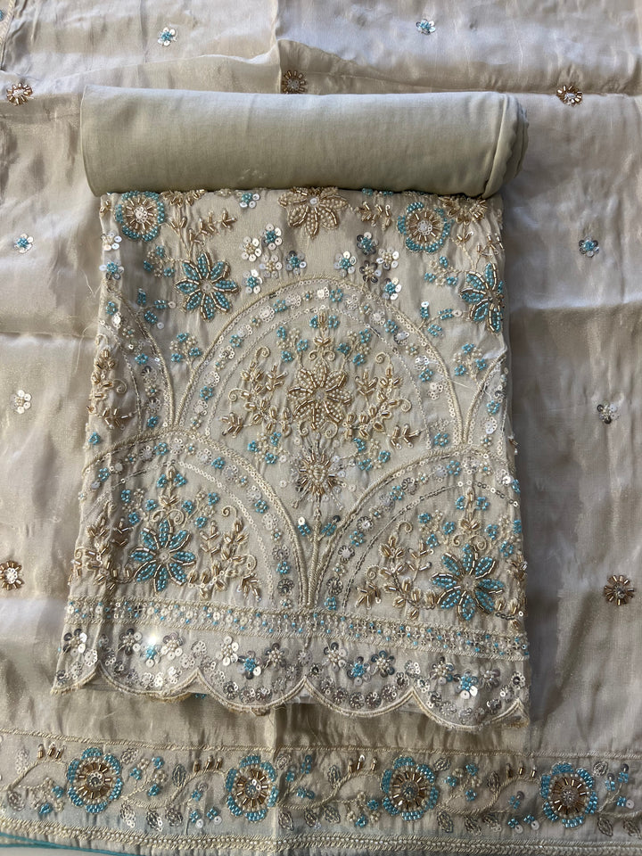 DESIGNER UNSTITCHED  DRESS MATERIAL - MMT04