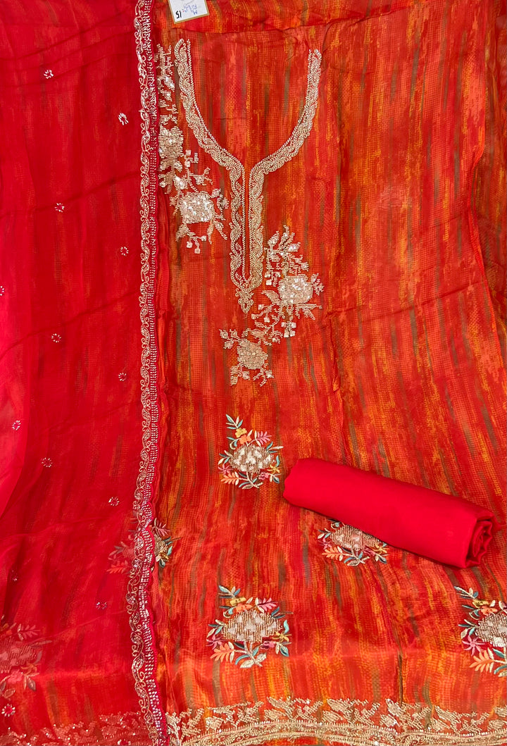 DESIGNER UNSTITCHED  DRESS MATERIAL - MMT15