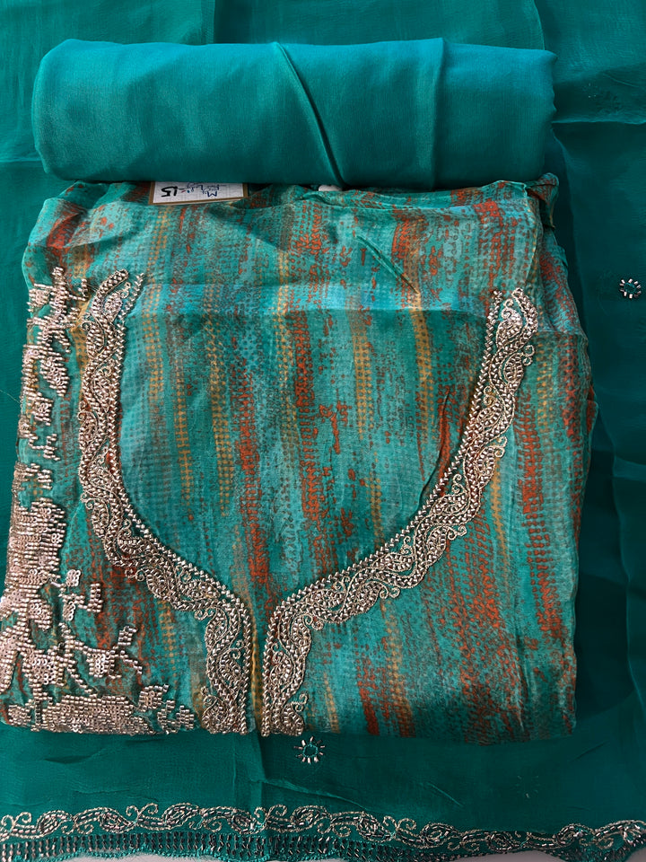 DESIGNER UNSTITCHED  DRESS MATERIAL - MMT15