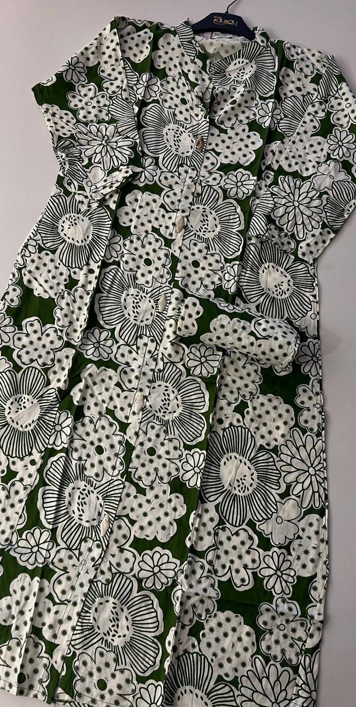 RAYON PRINTED COORD SET  -IKCP04/4