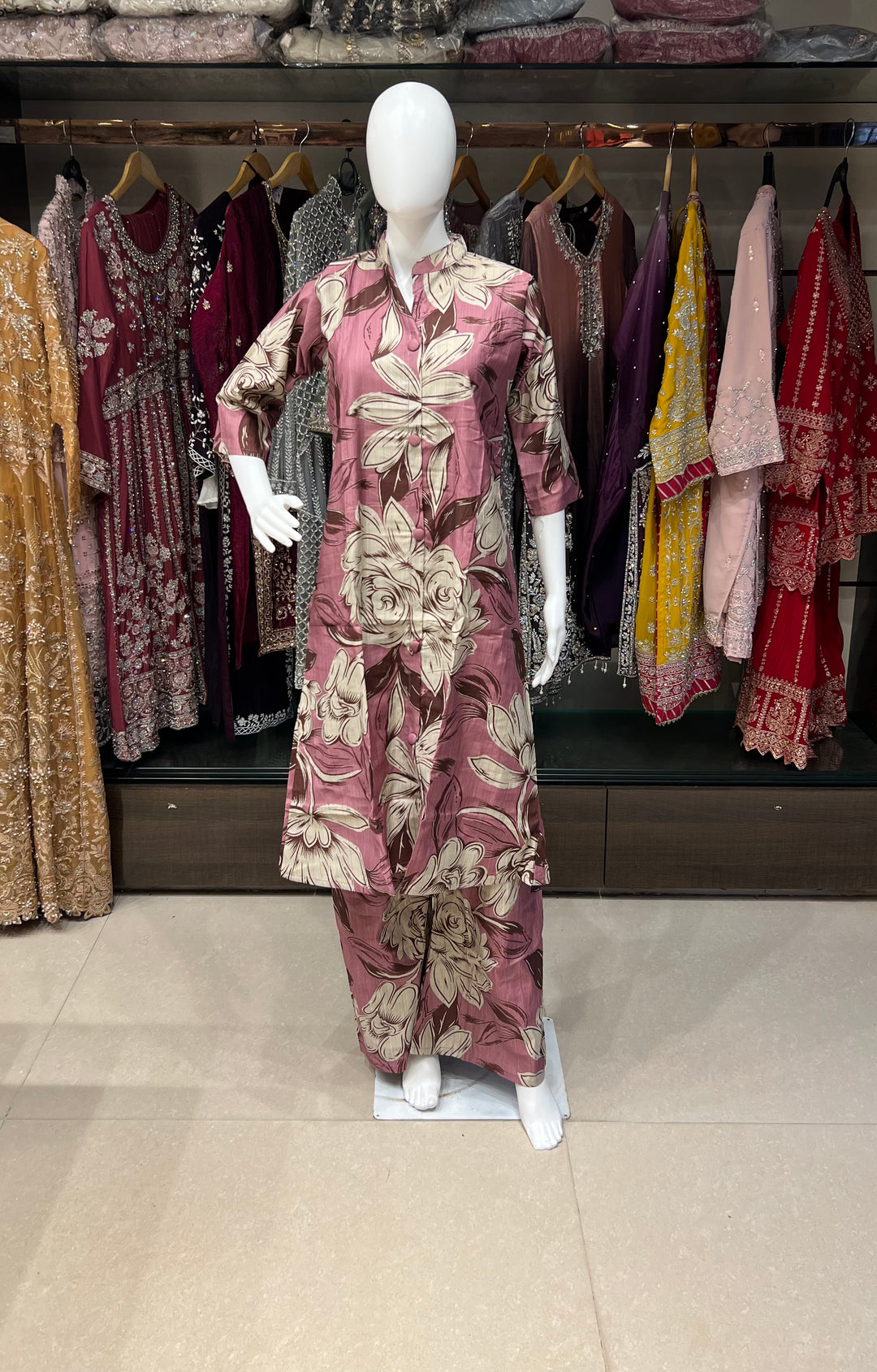 RAYON PRINTED COORD SET  -IKCP04/7