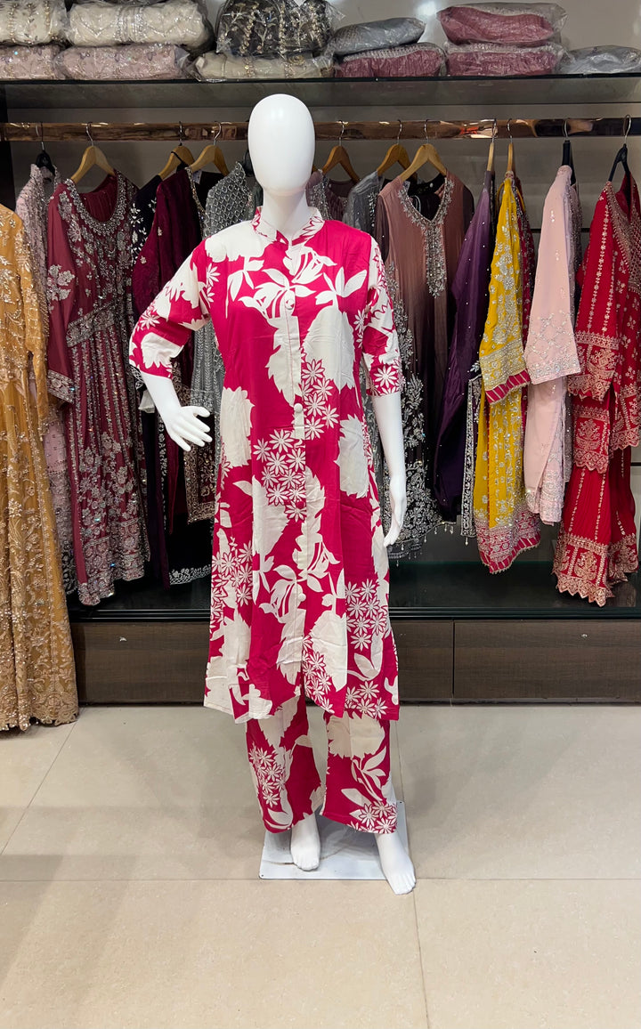 RAYON PRINTED COORD SET  -IKCP01/11