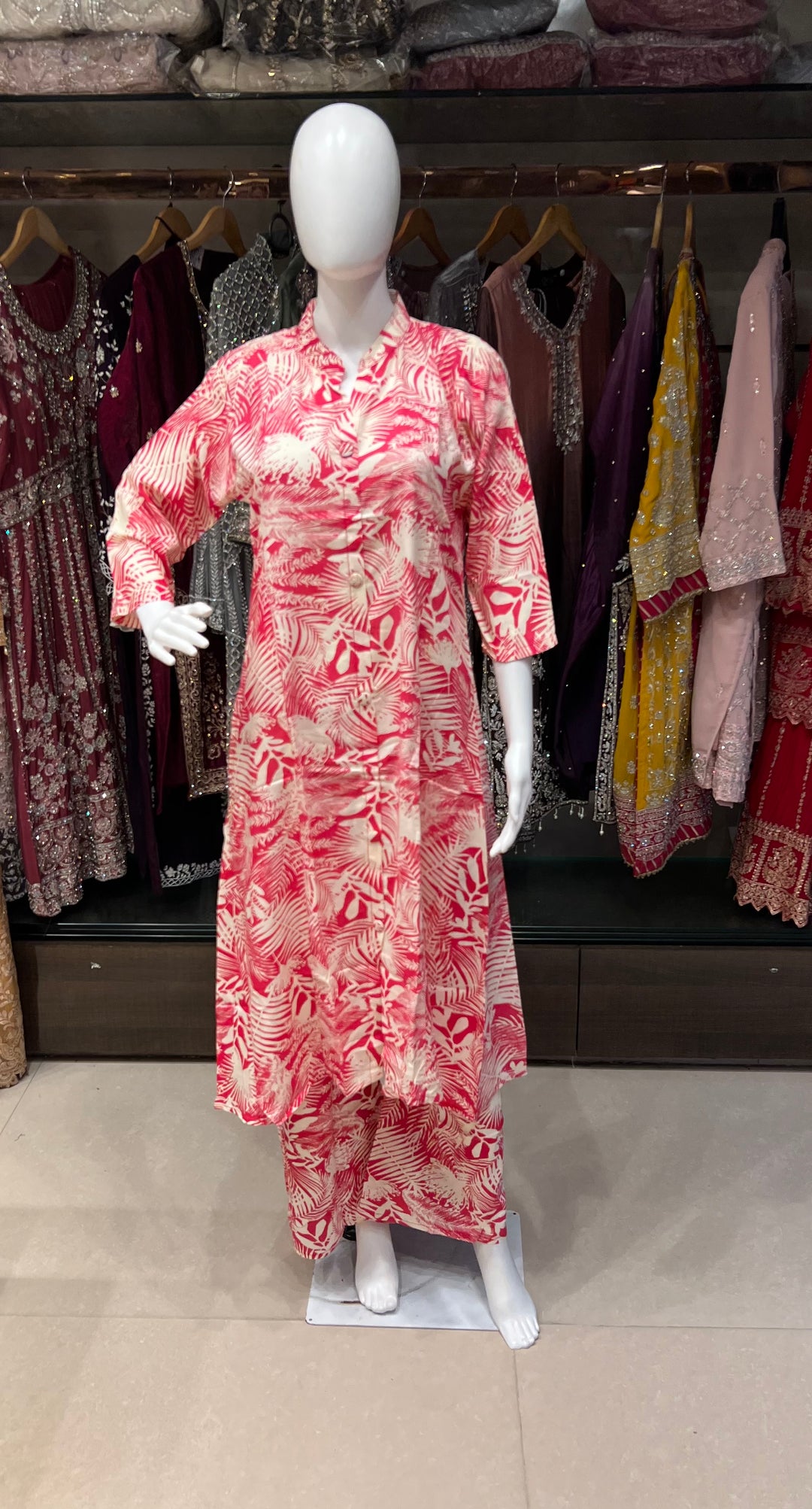 RAYON PRINTED COORD SET  -IKCP04/1