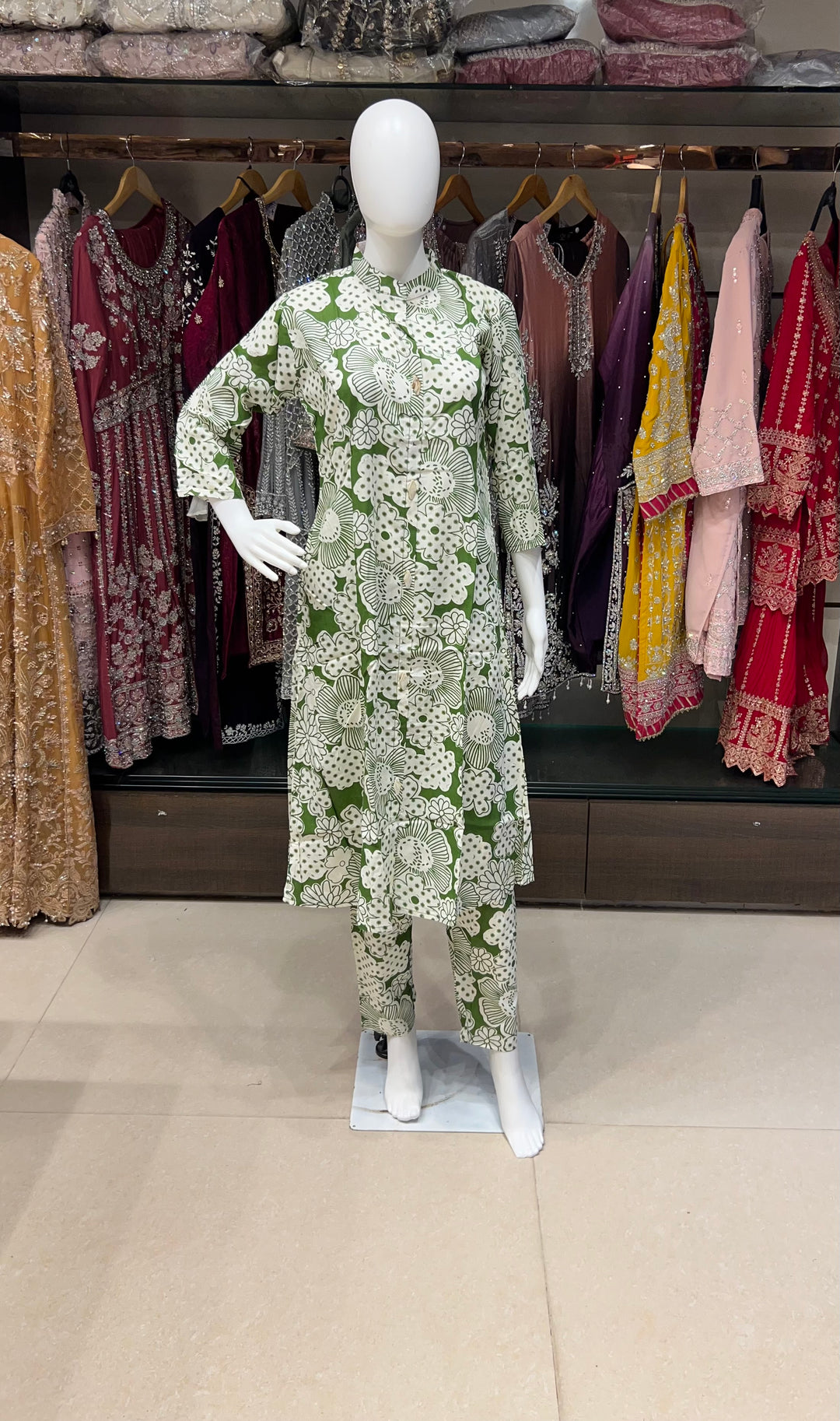 RAYON PRINTED COORD SET  -IKCP04/4