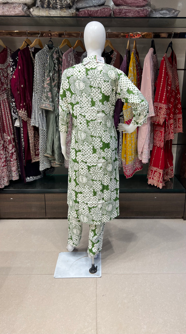 RAYON PRINTED COORD SET  -IKCP04/4