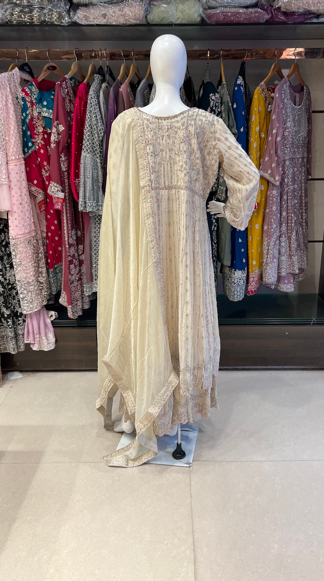 WORK DESIGNER LONG KOTI GOWN - SBS02