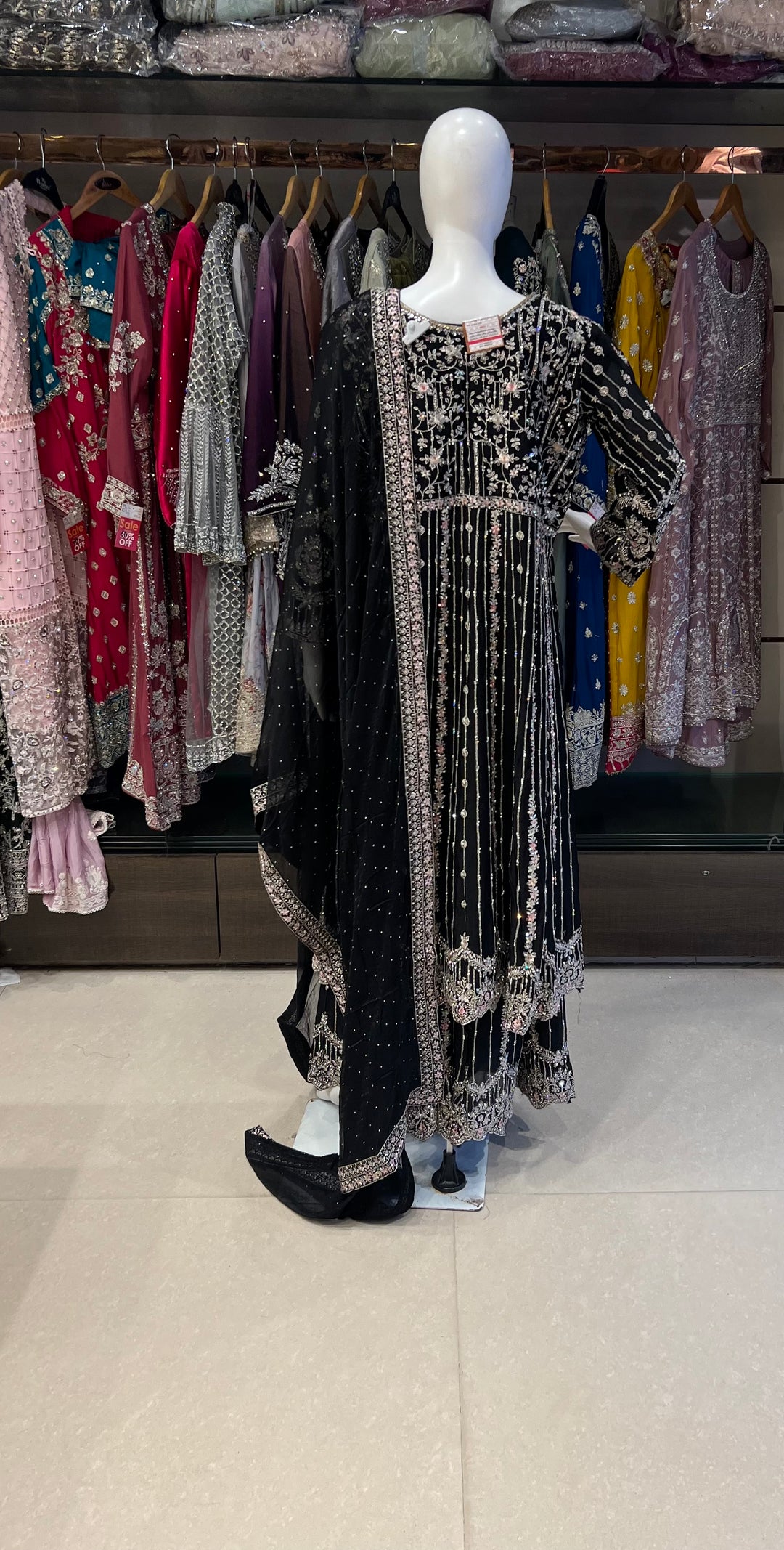 WORK DESIGNER LONG KOTI GOWN - SBS02