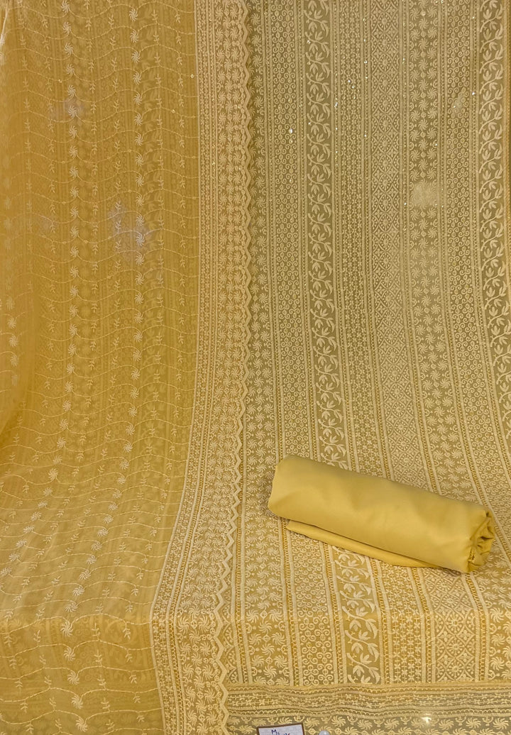 DESIGNER UNSTITCHED DRESS MATERIAL - INNA14