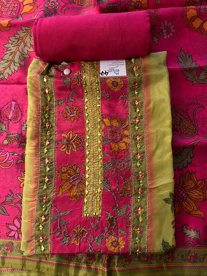 DESIGNER UNSTITCHED DRESS MATERIAL - BRT47