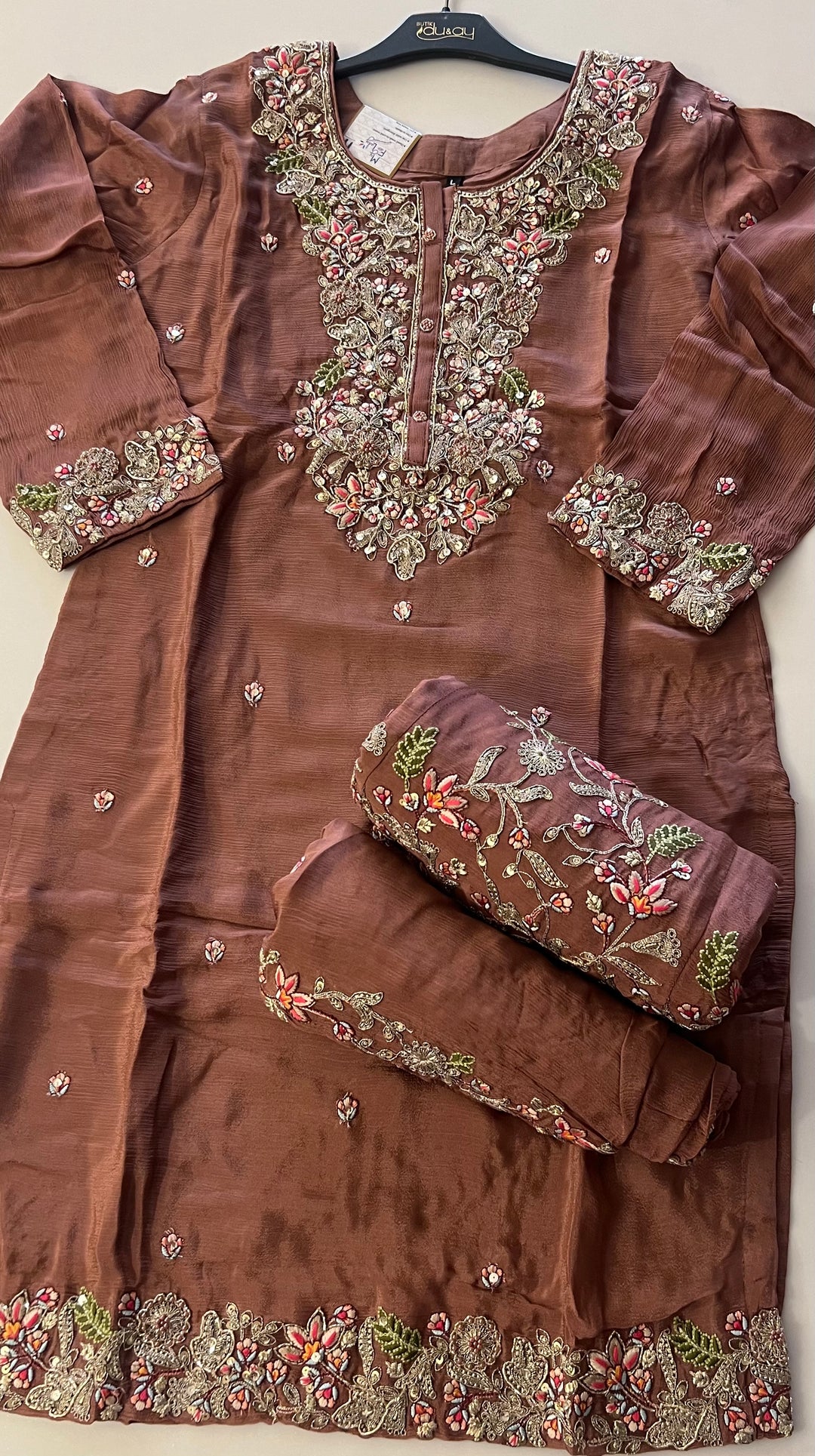EMBRIDORY WORK DESIGNER SUIT - BTZA11