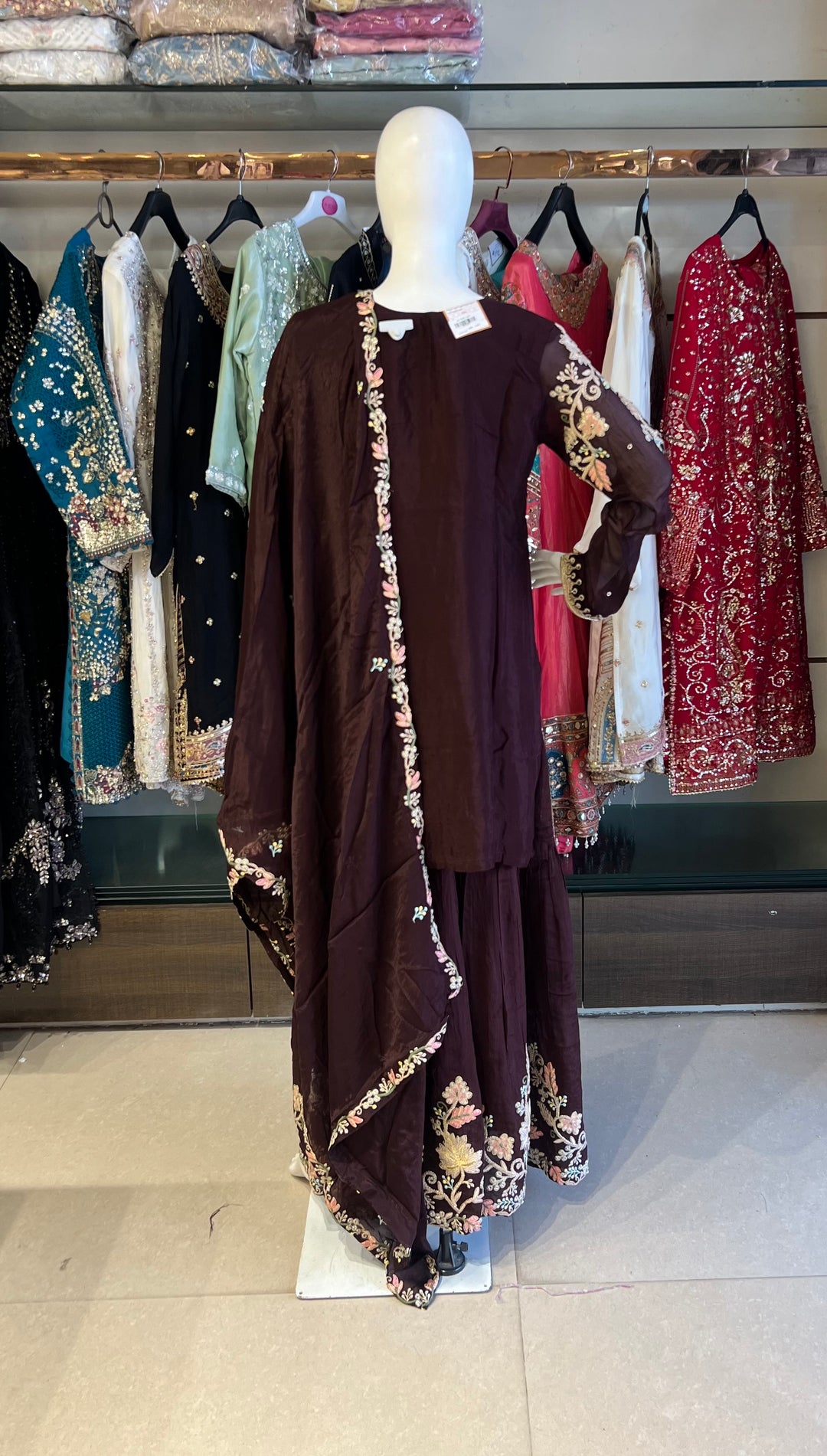 EMBRIDORY WORK DESIGNER SUIT - BTZA09