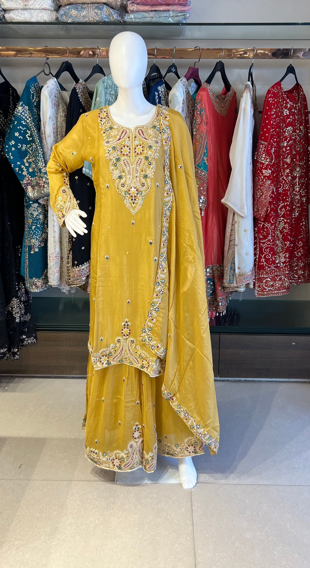 EMBRIDORY WORK DESIGNER SUIT - BTZA10