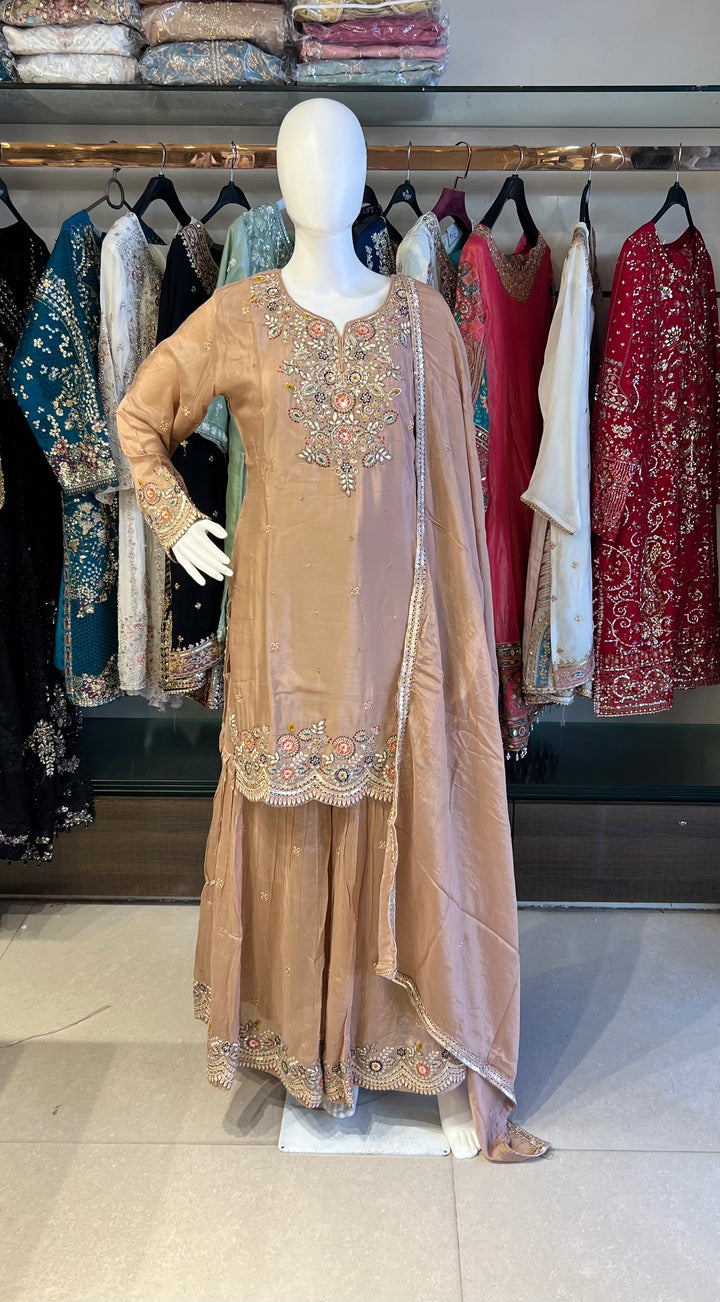 EMBRIDORY WORK DESIGNER SUIT - BTZA10