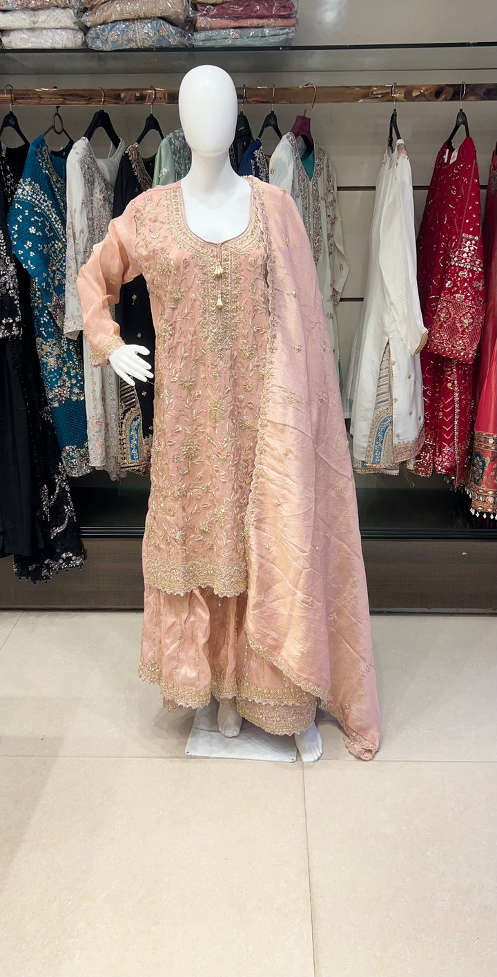 ZARI WORK DESIGNER SUIT - IKFV03