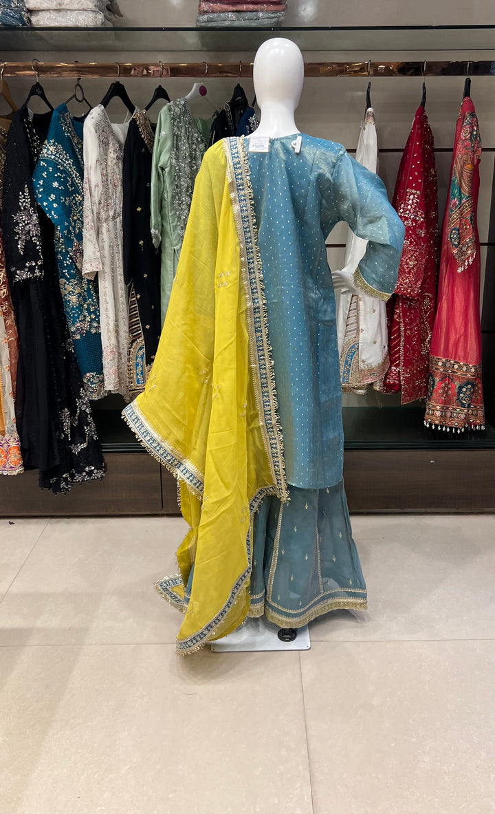ZARI WORK DESIGNER SUIT - IKFV05