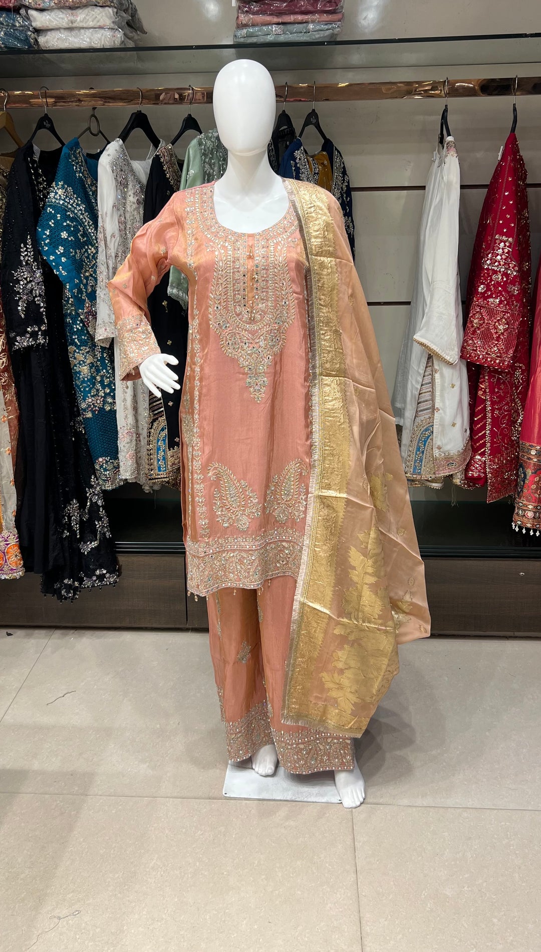 ZARI WORK DESIGNER SUIT - IKFV01