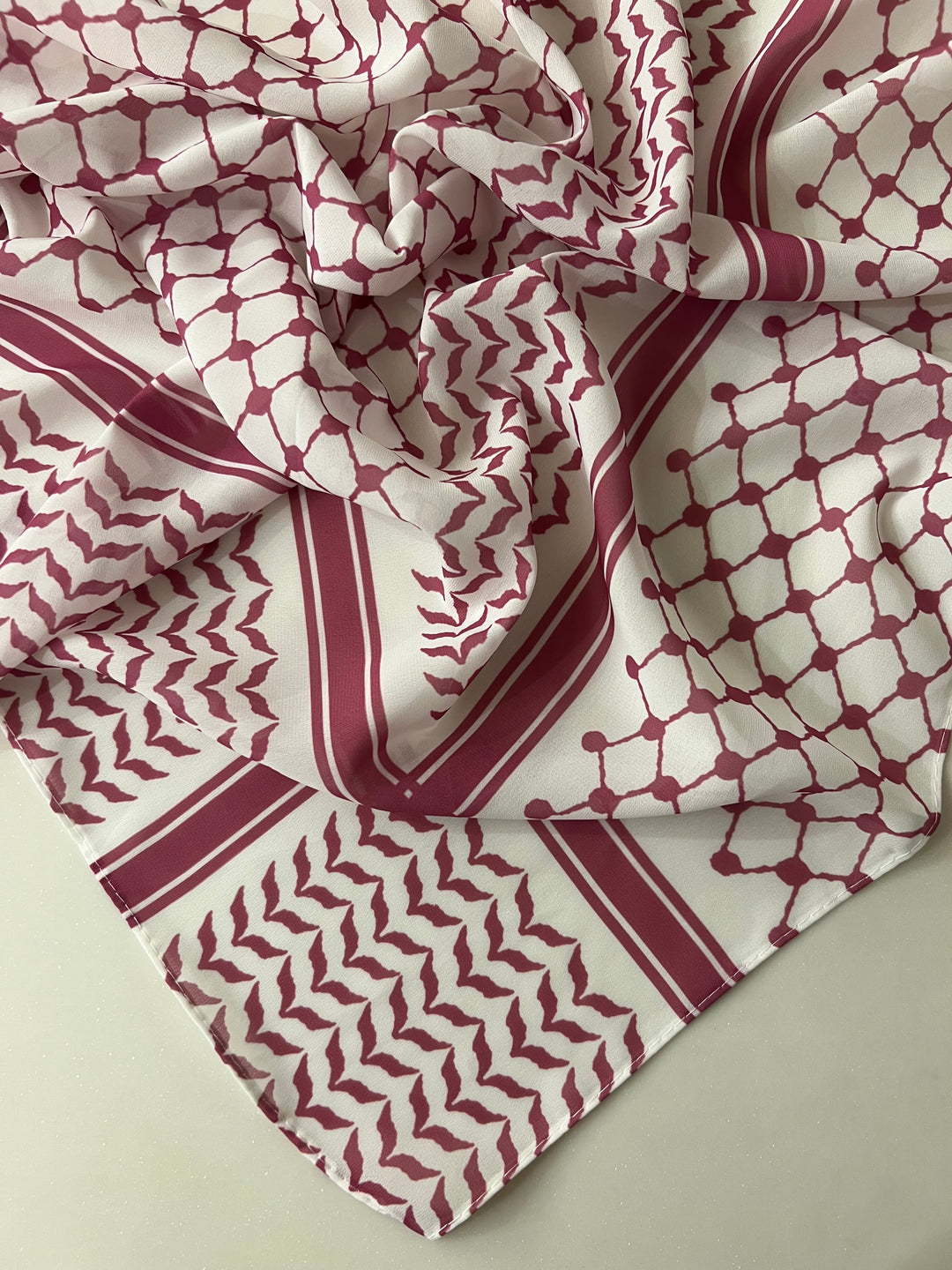 PALESTINE PRINTED NEW SCARFS (GORGETTE FABRIC) - BJ004