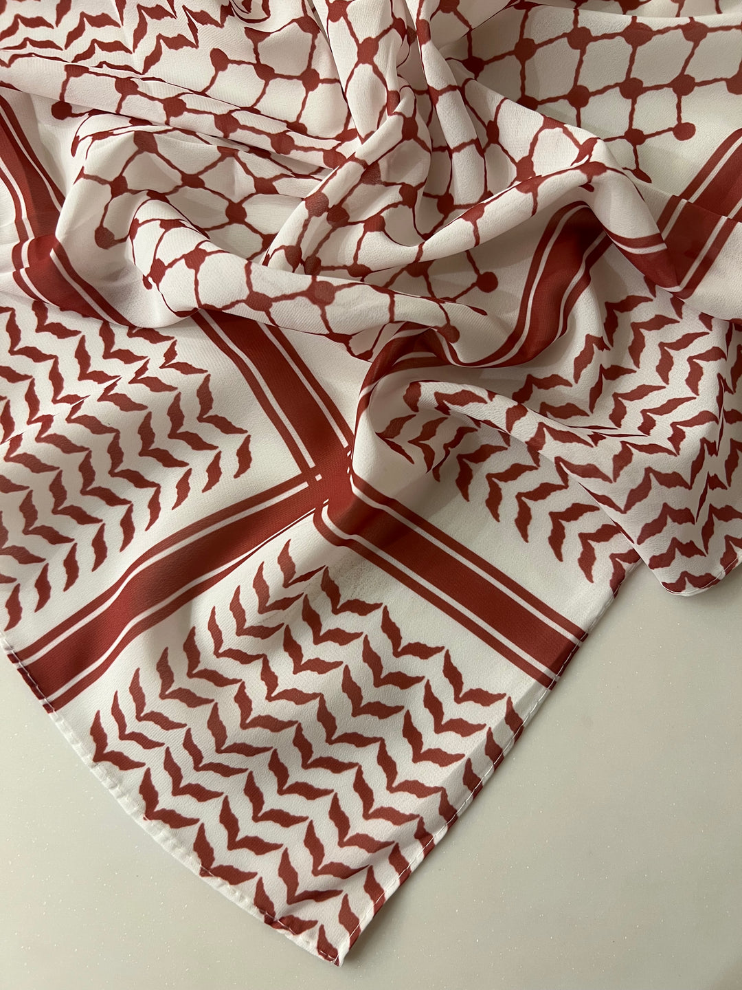 PALESTINE PRINTED NEW SCARFS (GORGETTE FABRIC) - BJ004