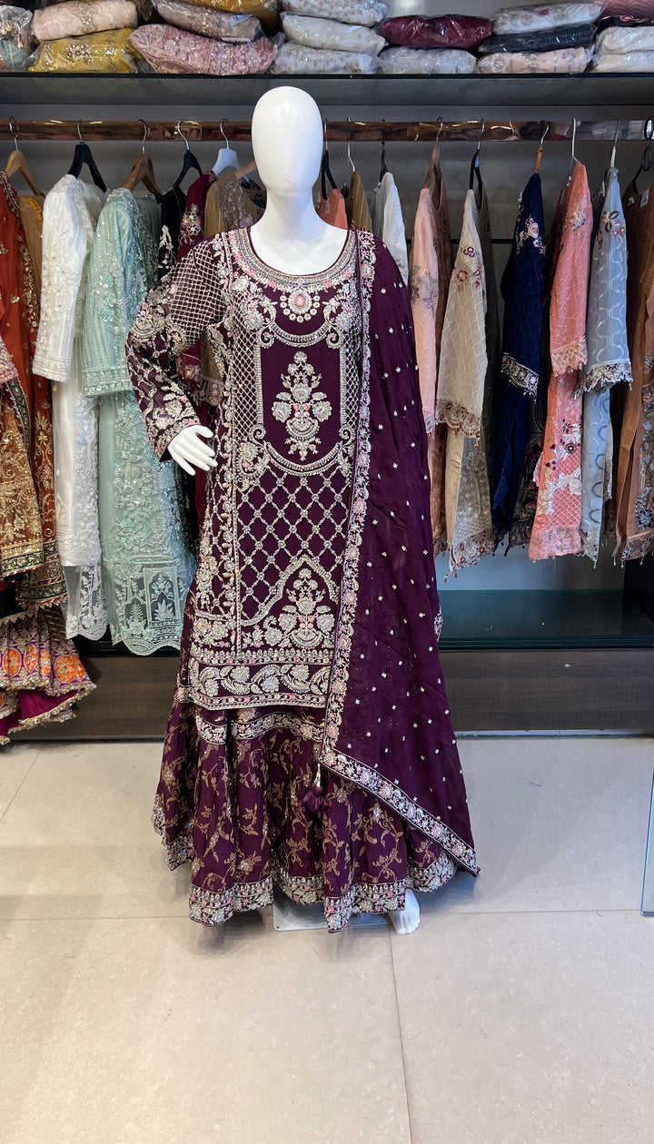 HIBA DESIGNER FARSHI SUITS - BRT07