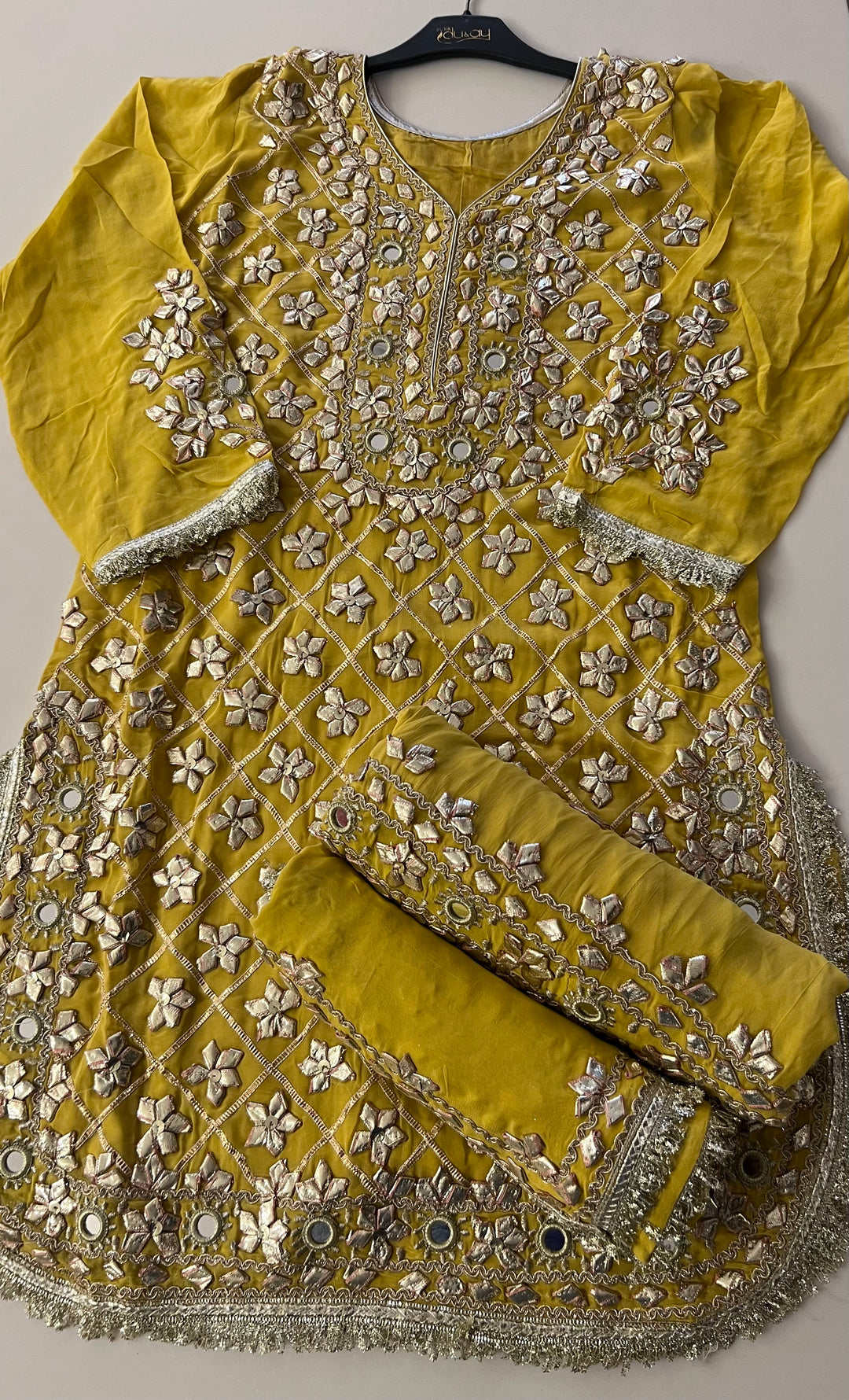 GOTA MIRROR WORK DESIGNER SUIT - IKJE01