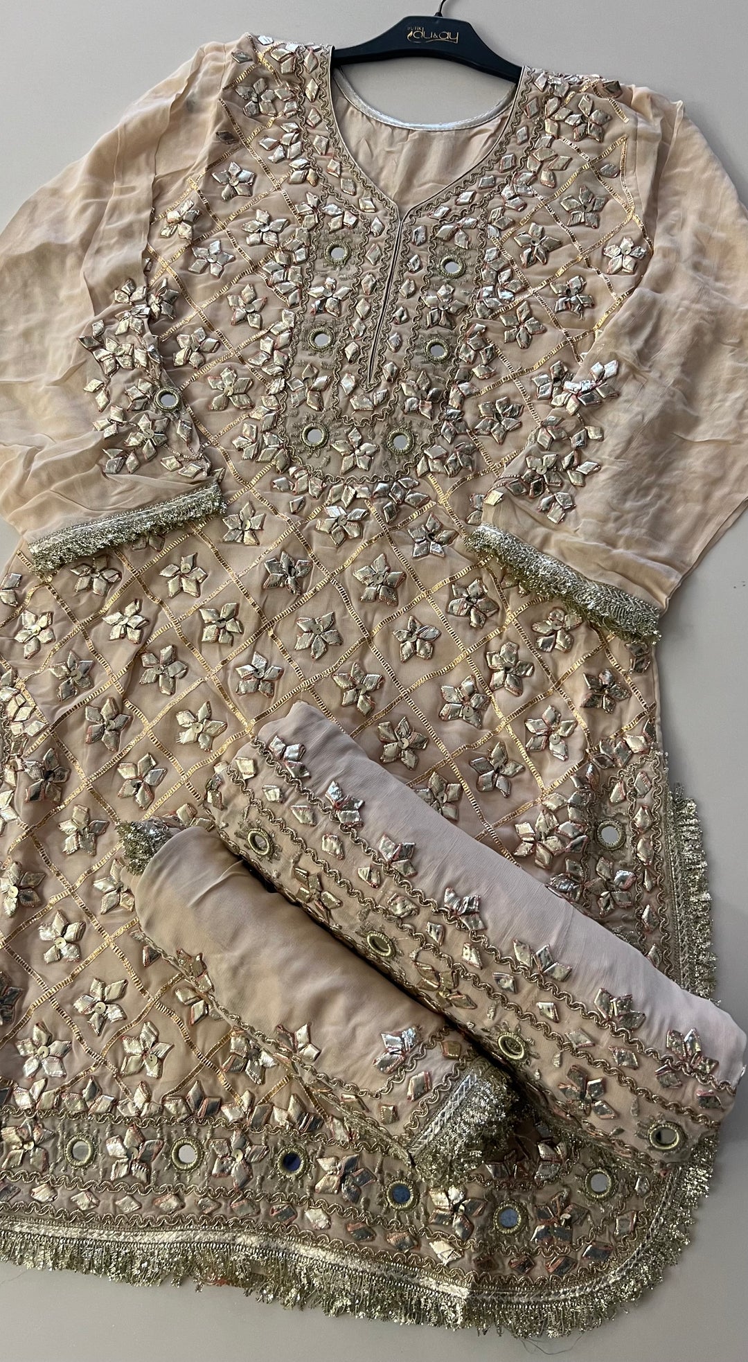 GOTA MIRROR WORK DESIGNER SUIT - IKJE01