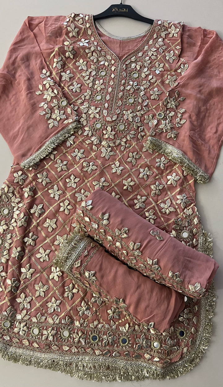 GOTA MIRROR WORK DESIGNER SUIT - IKJE01