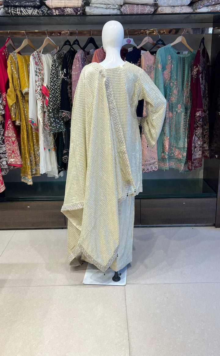 SEQUINCE WITH DIMAND WORK DESIGNER SUIT - IKJE03