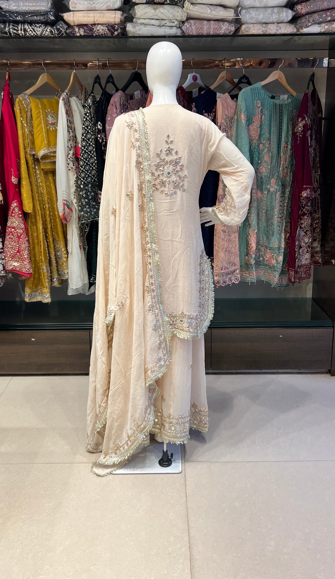 GOTA MIRROR WORK DESIGNER SUIT - IKJE01