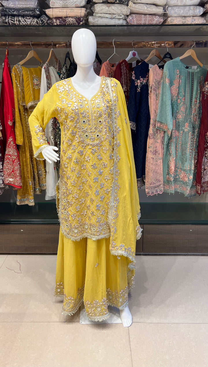 GOTA MIRROR WORK DESIGNER SUIT - IKJE01