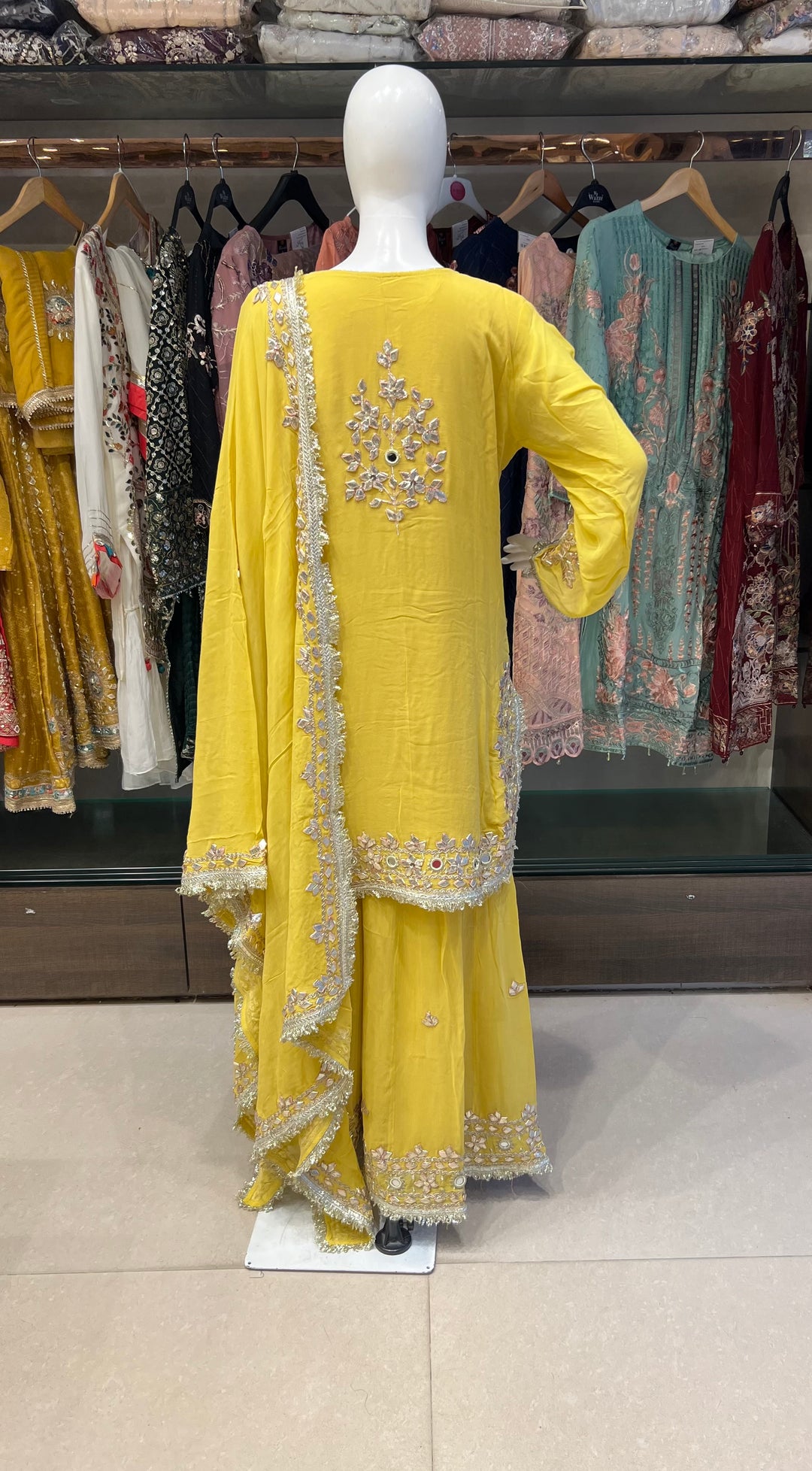 GOTA MIRROR WORK DESIGNER SUIT - IKJE01