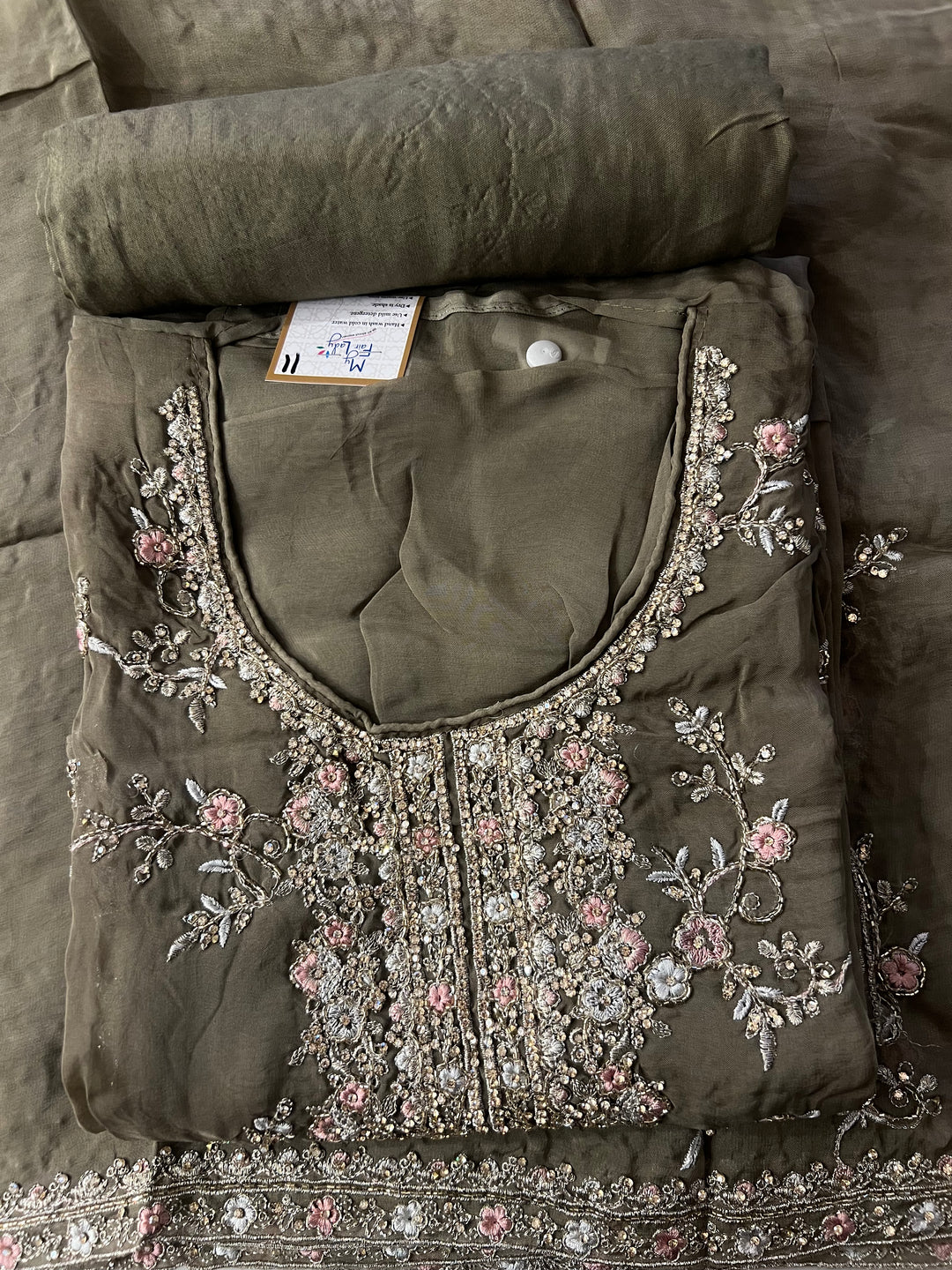 HAND WORK DESIGNER DRESS METERIAL - IKEJ31