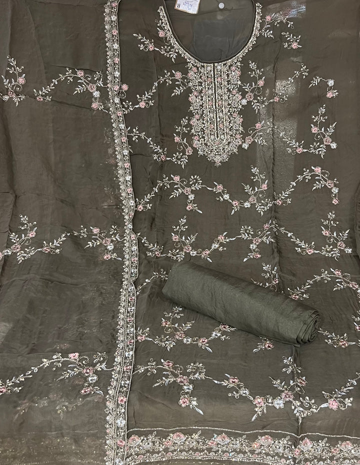 HAND WORK DESIGNER DRESS METERIAL - IKEJ31
