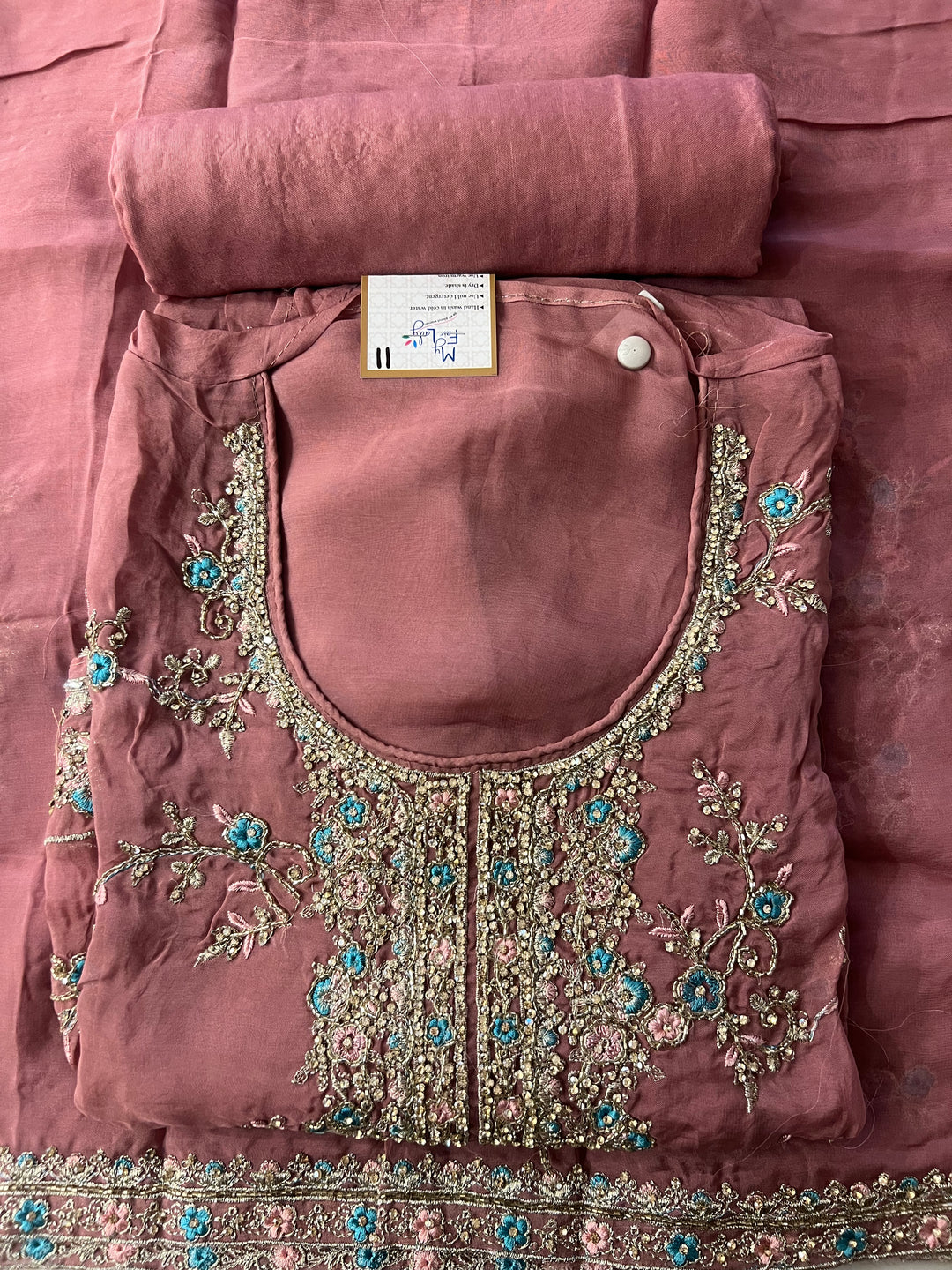 HAND WORK DESIGNER DRESS METERIAL - IKEJ31