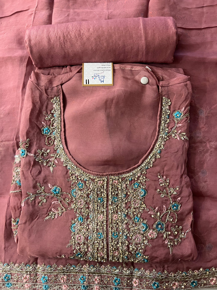 HAND WORK DESIGNER DRESS METERIAL - IKEJ31