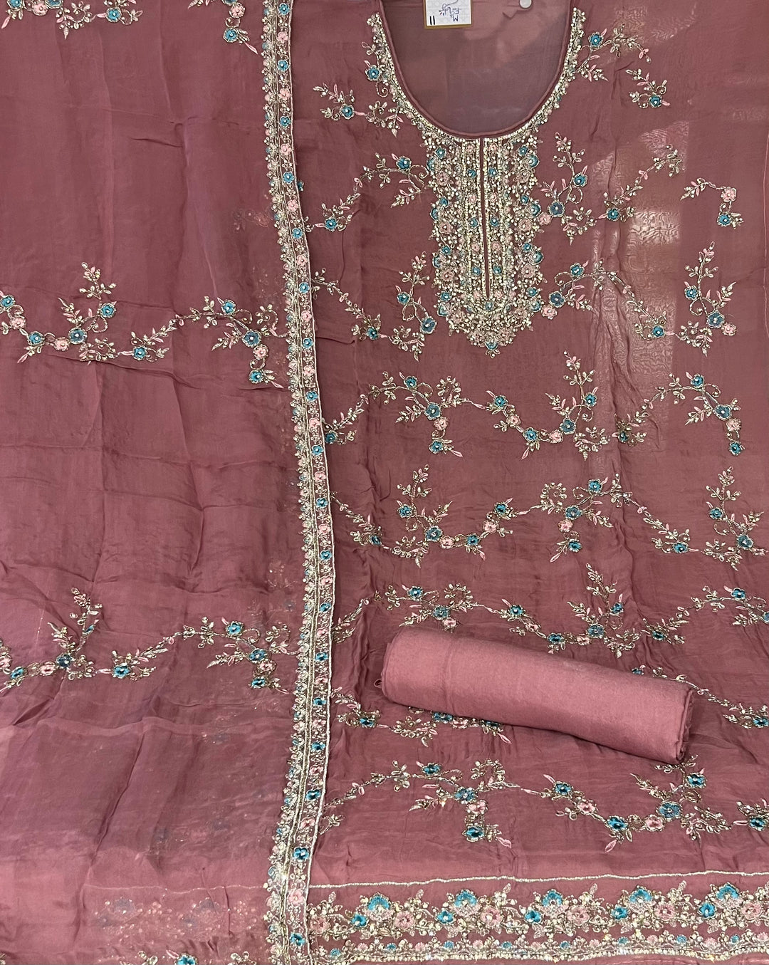 HAND WORK DESIGNER DRESS METERIAL - IKEJ31
