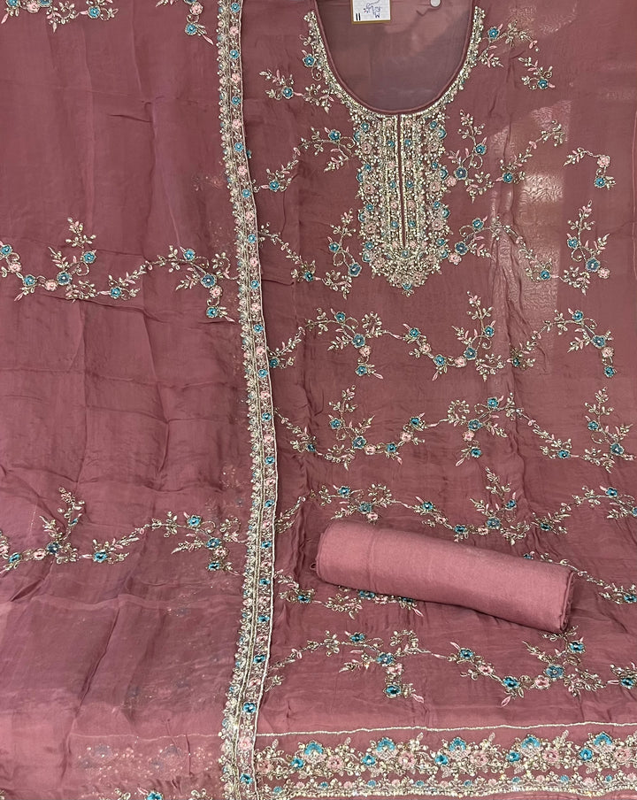 HAND WORK DESIGNER DRESS METERIAL - IKEJ31